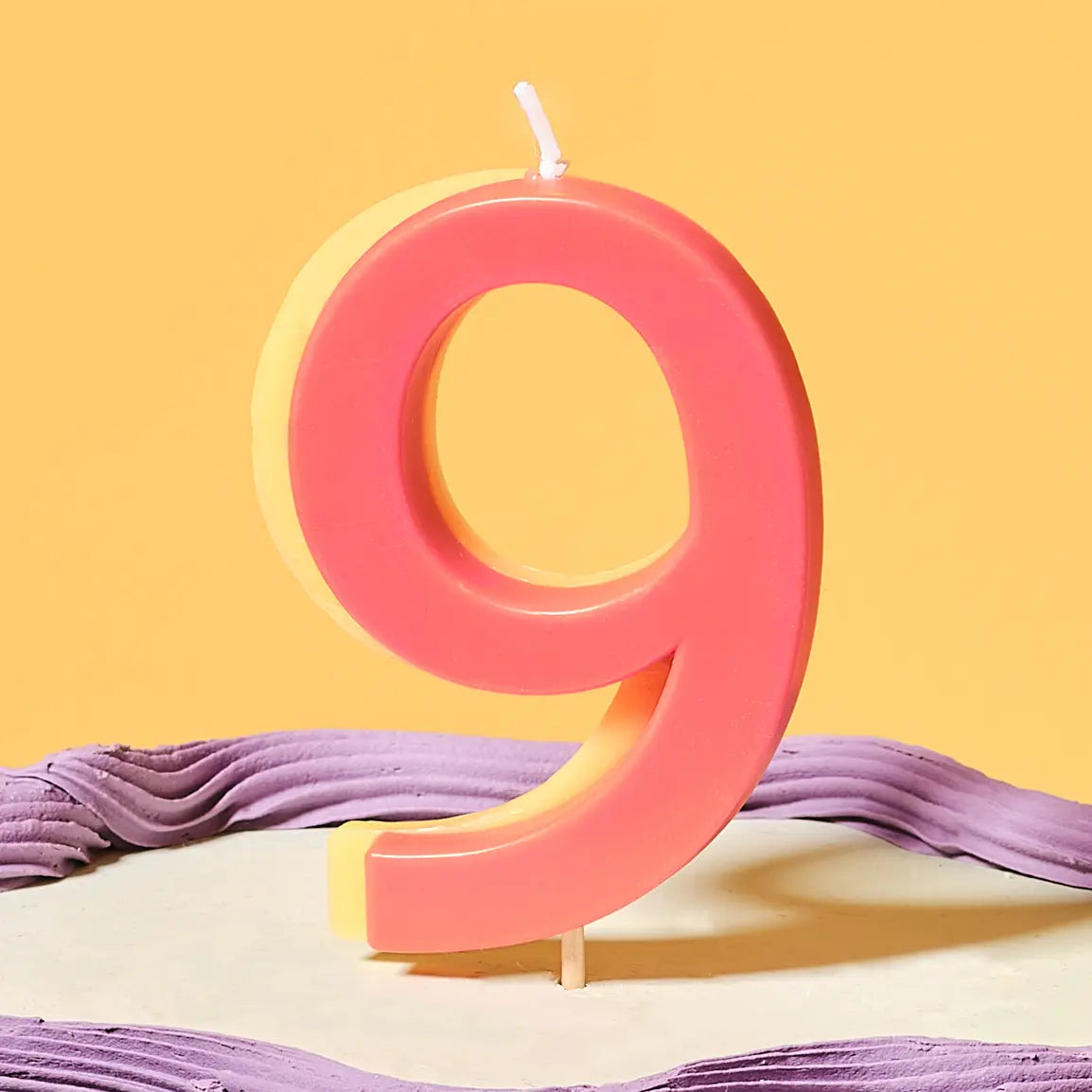 TWO COLOR NUMBER CANDLE