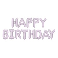 HAPPY BIRTHDAY PURPLE FOIL BALLOONS