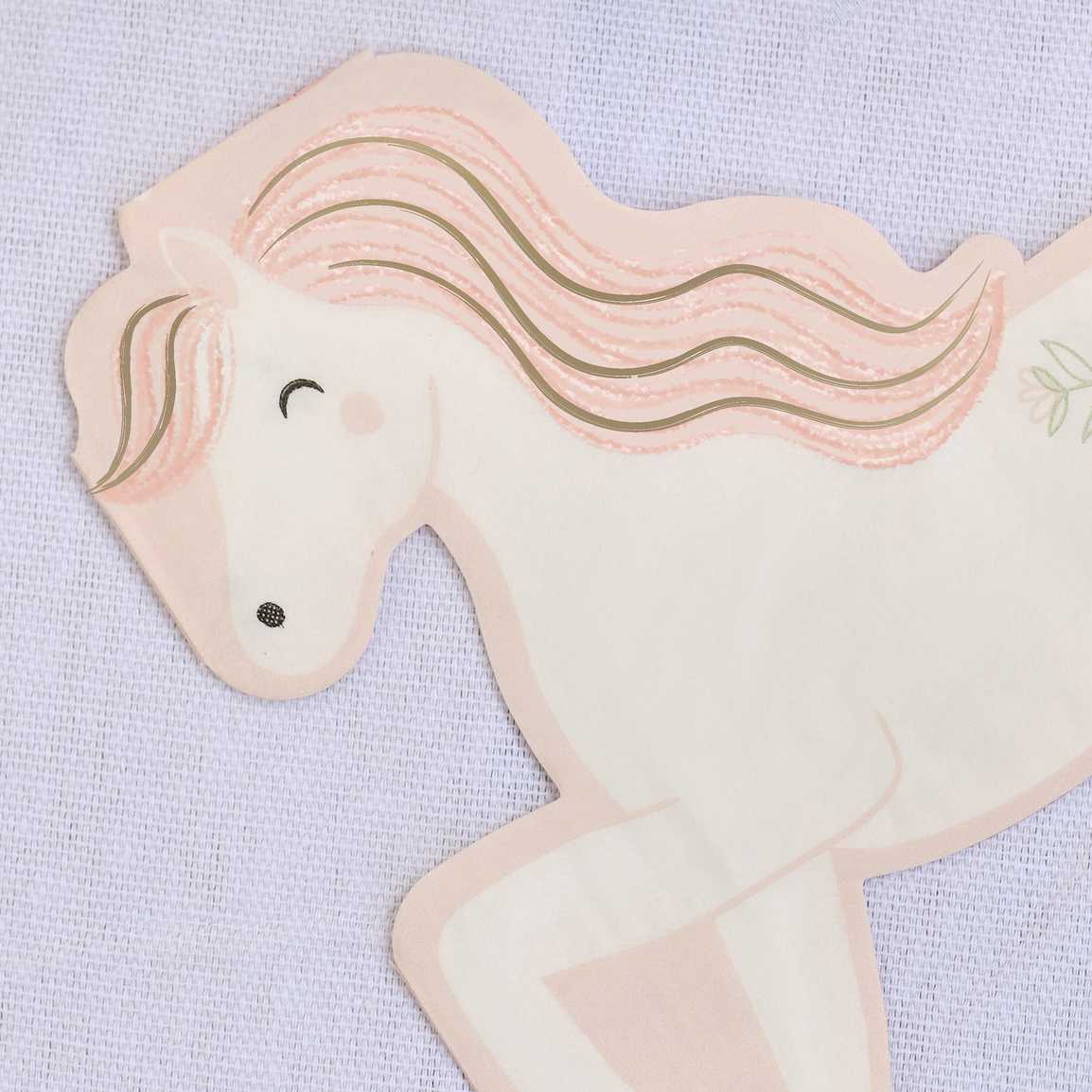PRINCESS HORSE PAPER NAPKINS