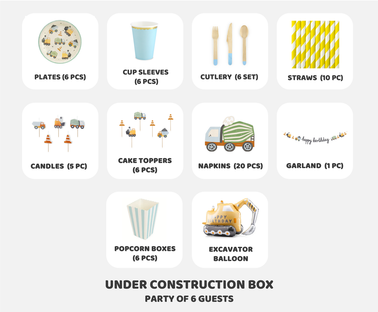 UNDER CONSTRUCTION BOX [PARTY OF 6]