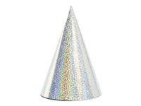 HOLOGRAPHIC PARTY HATS [SET OF 6]