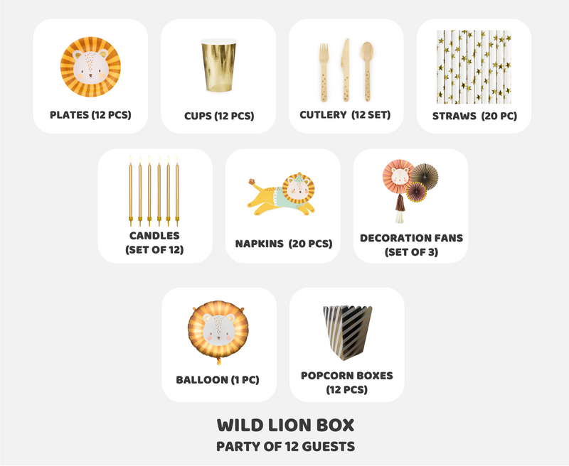 WILD LION BOX [PARTY OF 12]