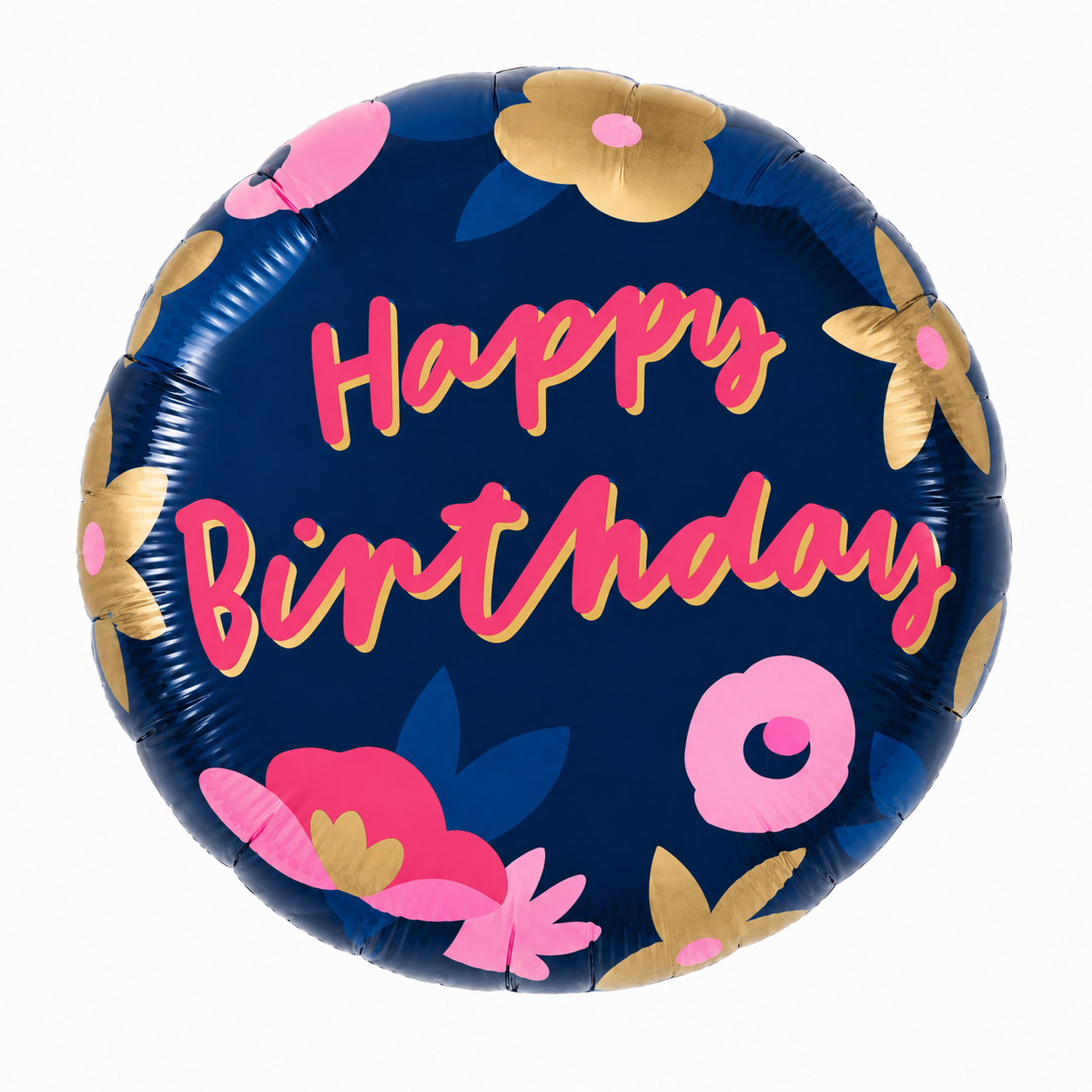 FLORAL HAPPY BIRTHDAY 31" ROUND FOIL BALLOON