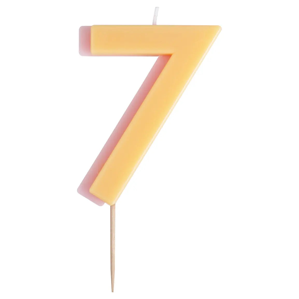 TWO COLOR NUMBER CANDLE