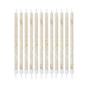 NUDE AND CHAMPAGNE GOLD TALL MARBLE CANDLES [SET OF 12]