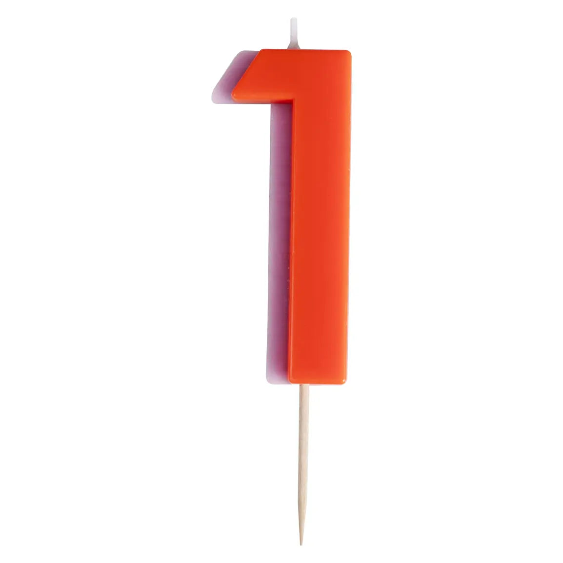 TWO COLOR NUMBER CANDLE