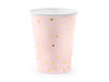 LIGHT PINK WITH GOLD POLA DOTS CUPS [6 PCS]