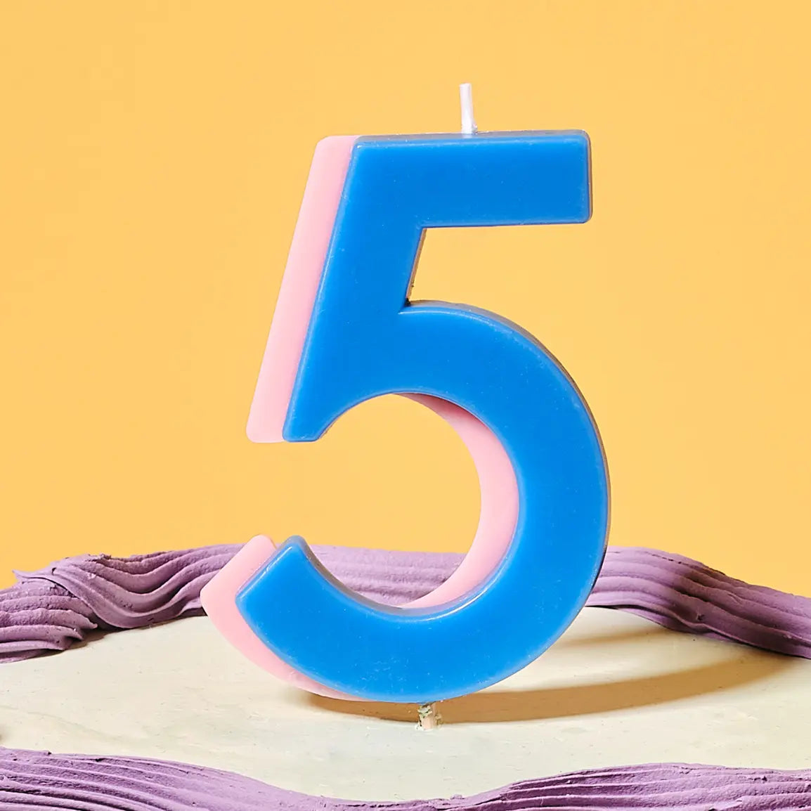 TWO COLOR NUMBER CANDLE