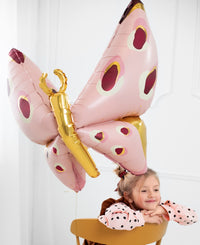 PINK BUTTERFLY FOIL BALLOON