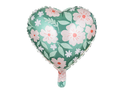 FLOWER HEART 18'' FOIL BALLOON