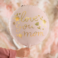 LOVE YOU MOM FOIL BALLOON