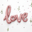 ROSE GOLD LOVE SCRIPT FOIL BALLOON