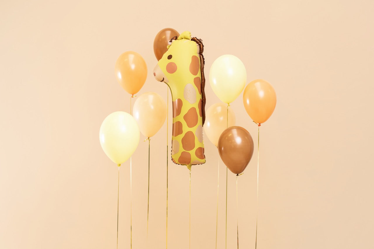 GIRAFFE NUMBER 1 FOIL BALLOON