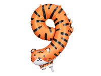 TIGER NUMBER 9 FOIL BALLOON