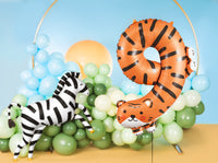 TIGER NUMBER 9 FOIL BALLOON