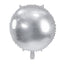 SILVER ROUND FOIL BALLOON