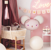 PINK MOUSE FOIL BALLOON