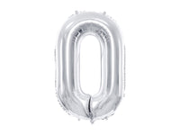 LARGE NUMBER SILVER FOIL BALLOON