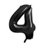 BLACK NUMBER FOIL BALLOON