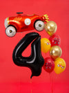 BLACK NUMBER FOIL BALLOON