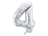 LARGE NUMBER SILVER FOIL BALLOON