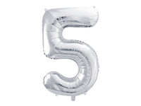 LARGE NUMBER SILVER FOIL BALLOON