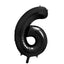 BLACK NUMBER FOIL BALLOON