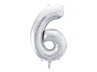 LARGE NUMBER SILVER FOIL BALLOON