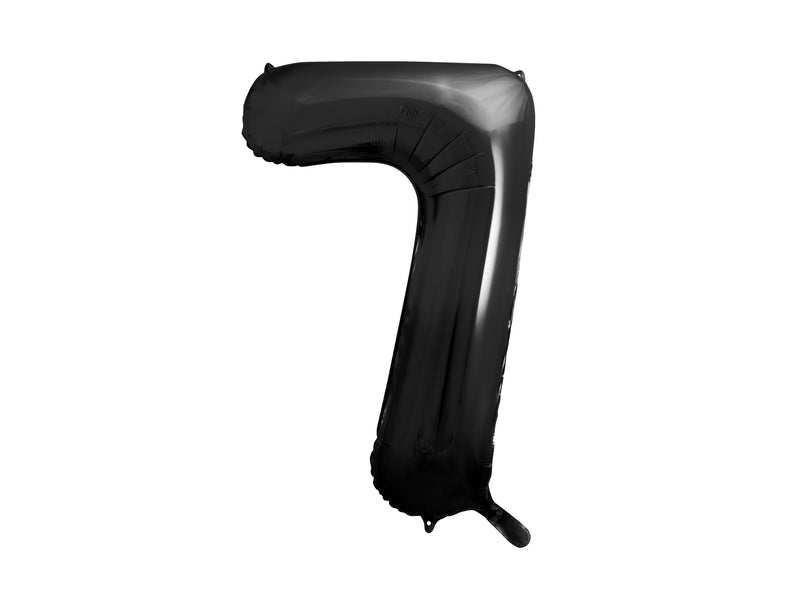 BLACK NUMBER FOIL BALLOON