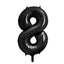 BLACK NUMBER FOIL BALLOON