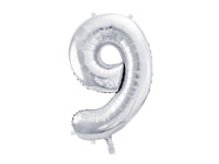 LARGE NUMBER SILVER FOIL BALLOON