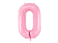 LARGE NUMBER LIGHT PINK FOIL BALLOON