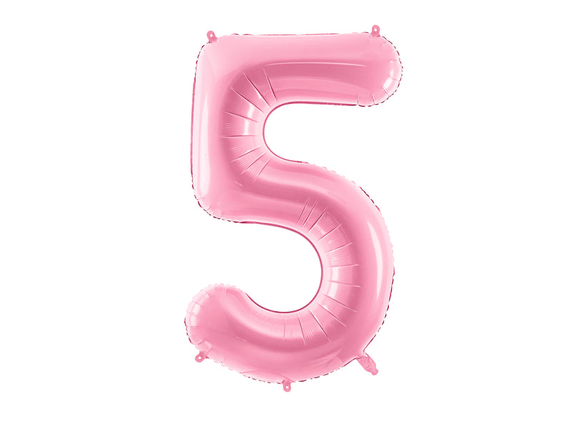 LARGE NUMBER LIGHT PINK FOIL BALLOON