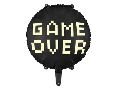GAME OVER ROUND FOIL BALLOON