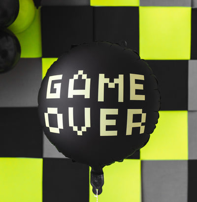 GAME OVER ROUND FOIL BALLOON