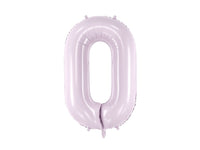 PASTEL PURPLE FOIL NUMBER BALLOON