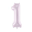PASTEL PURPLE FOIL NUMBER BALLOON