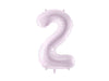 PASTEL PURPLE FOIL NUMBER BALLOON