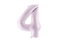 PASTEL PURPLE FOIL NUMBER BALLOON