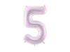 PASTEL PURPLE FOIL NUMBER BALLOON