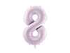 PASTEL PURPLE FOIL NUMBER BALLOON