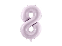 PASTEL PURPLE FOIL NUMBER BALLOON