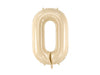 BEIGE NUMBER FOIL BALLOON