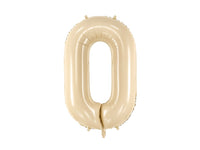 BEIGE NUMBER FOIL BALLOON