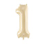 BEIGE NUMBER FOIL BALLOON