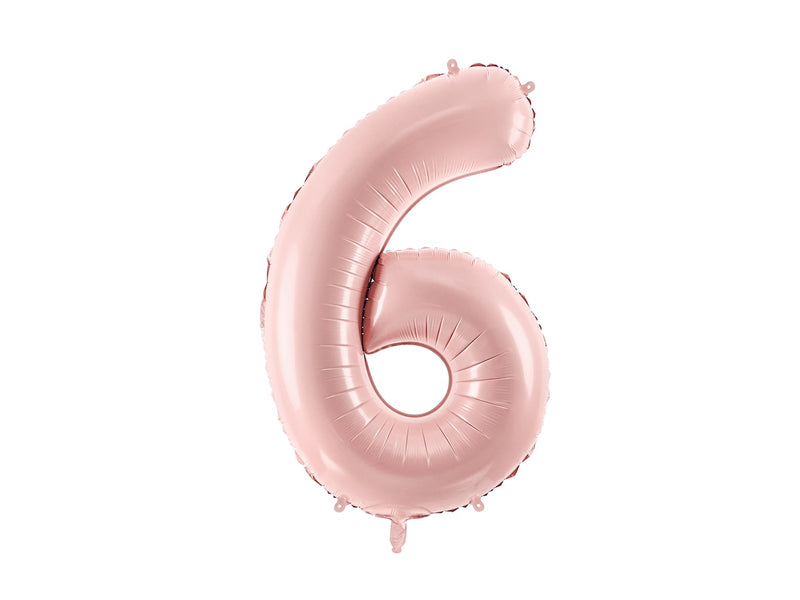 LIGHT PINK NUMBER FOIL BALLOON