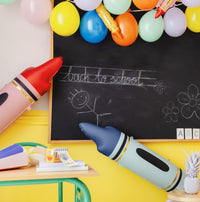 BLUE CRAYON FOIL BALLOON