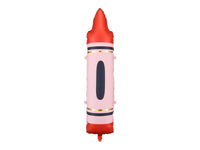 RED CRAYON FOIL BALLOON