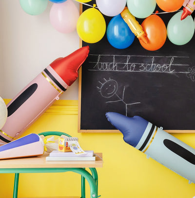 JUMBO RED CRAYON FOIL BALLOON