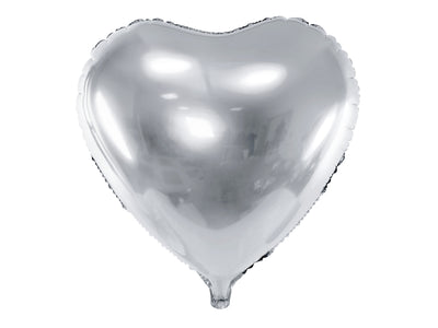 SILVER 18" HEART BALLOON